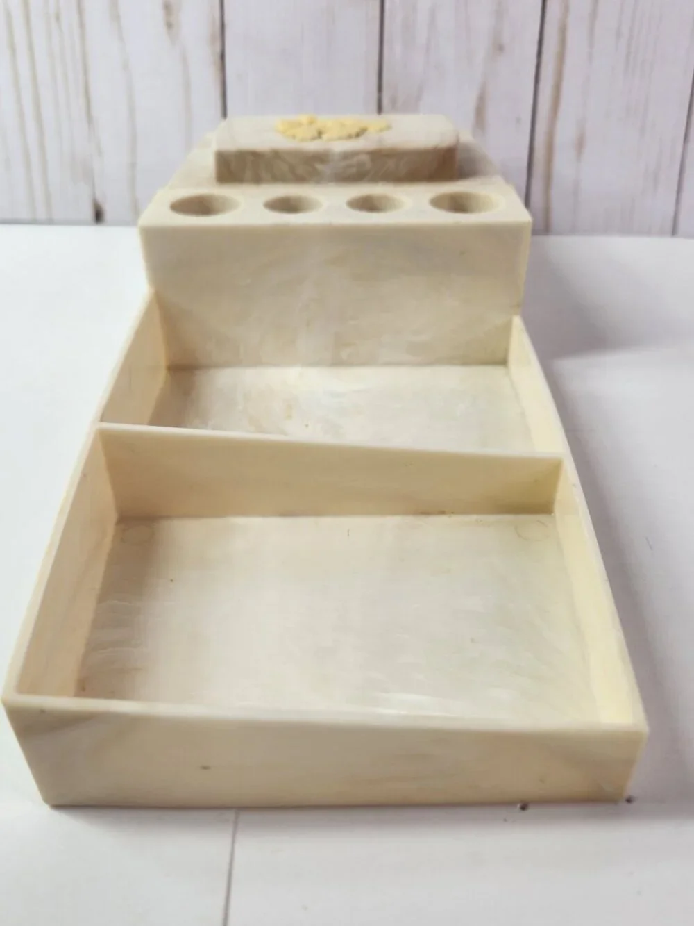 Vintage Plastic Lipstick Holder Vanity Tray Retro 10.25